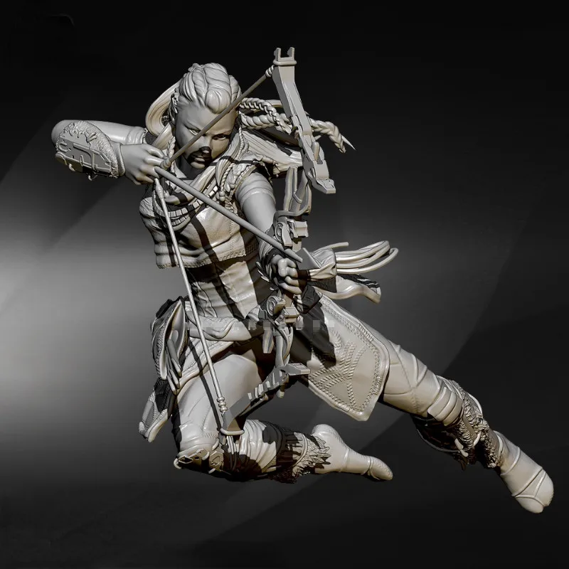 75mm 1/24 Scale Action RPG Model Kit Miniatures GK Horizon Zero Dawn Aloy Unassembled and Unpainted Resin DioramaToys