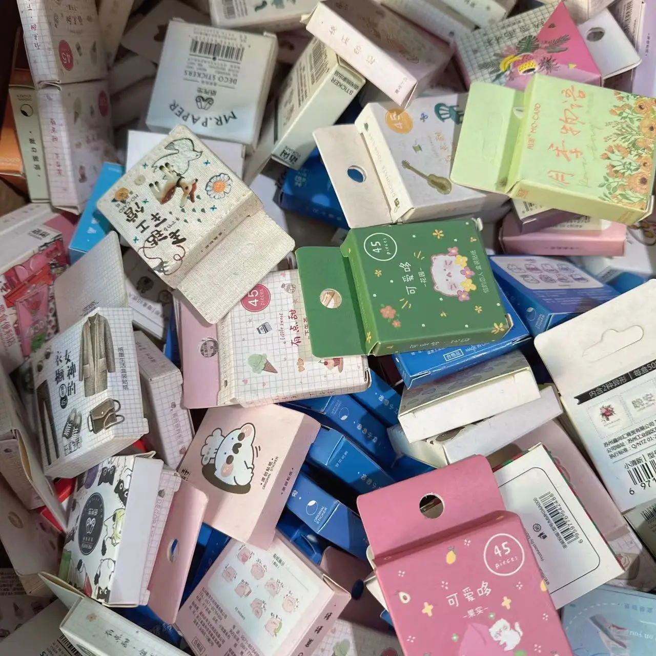 5 boxes Randomly Send Mini-boxes of Decorative Stickers Scrapbooking Label Diary Album Journal Planner