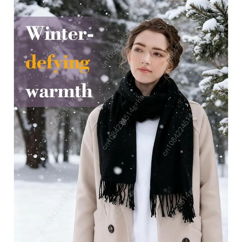 وشاح ساخن للنساء والرجال قابل لإعادة الشحن مع بنك طاقة 5000 مللي أمبير في الساعة، وتسخين لمدة 13 ساعة و3 درجات حرارة للهدايا #2