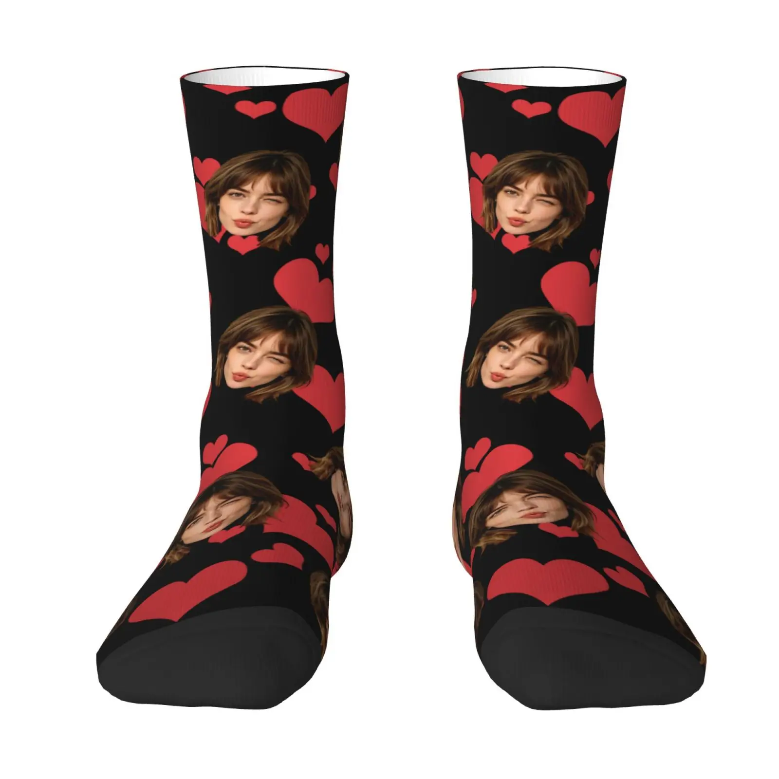 Custom Face Socks Personalized Photo Socks Funny Gift for Men Women Couples Friends Unique Custom Printed Socks view 4
