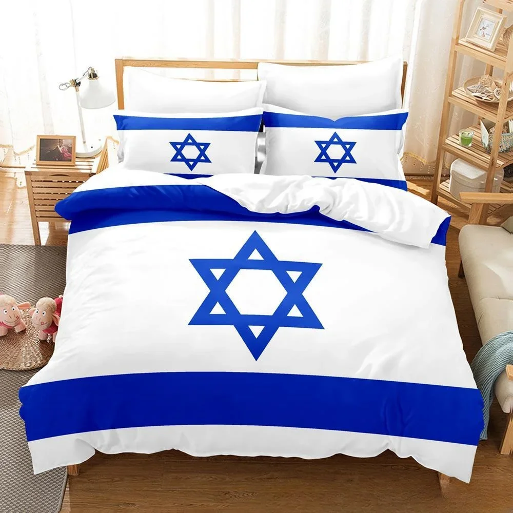 3D Printing Bed Sheet Sets Israel flag Bedding Set Single Twin Full Queen King Size Bed Set Adult Kid Bedroom Duvet cover Sets