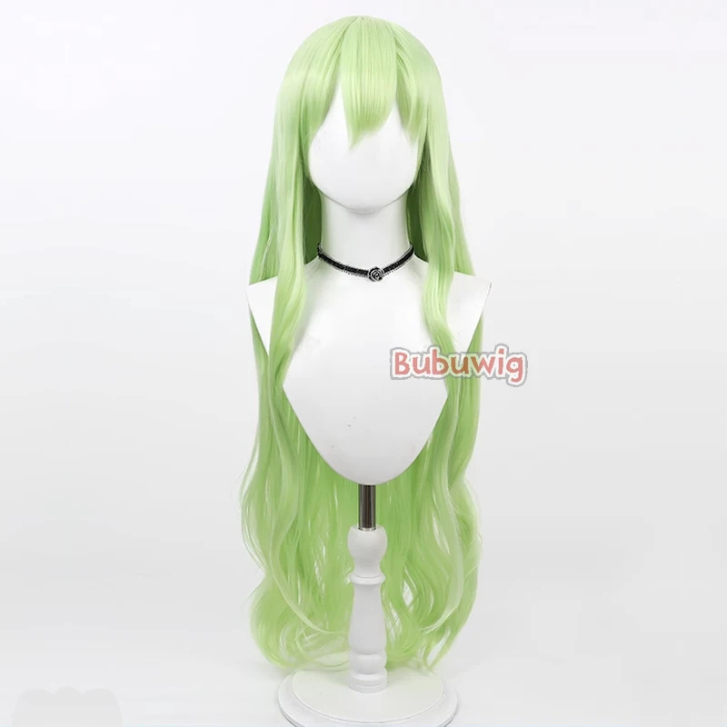 Bubuwig Synthetic Hair Tachibana Hikari Tachibana Nozomi Cosplay Wigs Blue Archive Long Light Green Ponytail Wig Heat Resistant