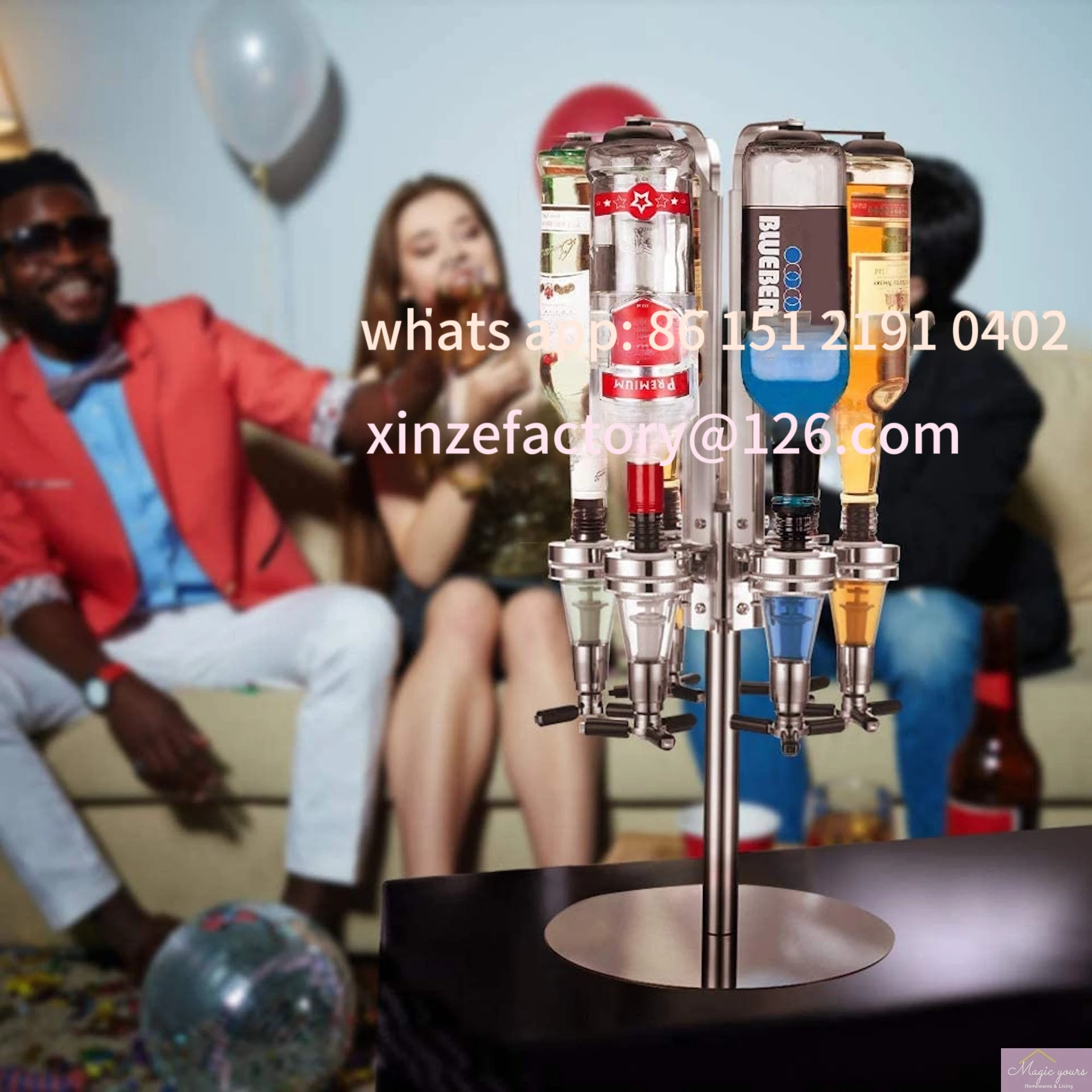 

Customizable Rotary pour rack Wine divider Base bar Home outdoor creative wine tower