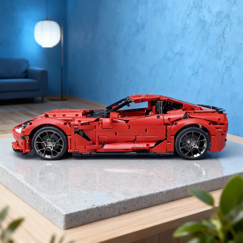 

3295pcs MOC 1 8 Chevroleteed Corvette Technical Model Building Blocks Toy Gift Creative Display Collectible Desk Premium Adult