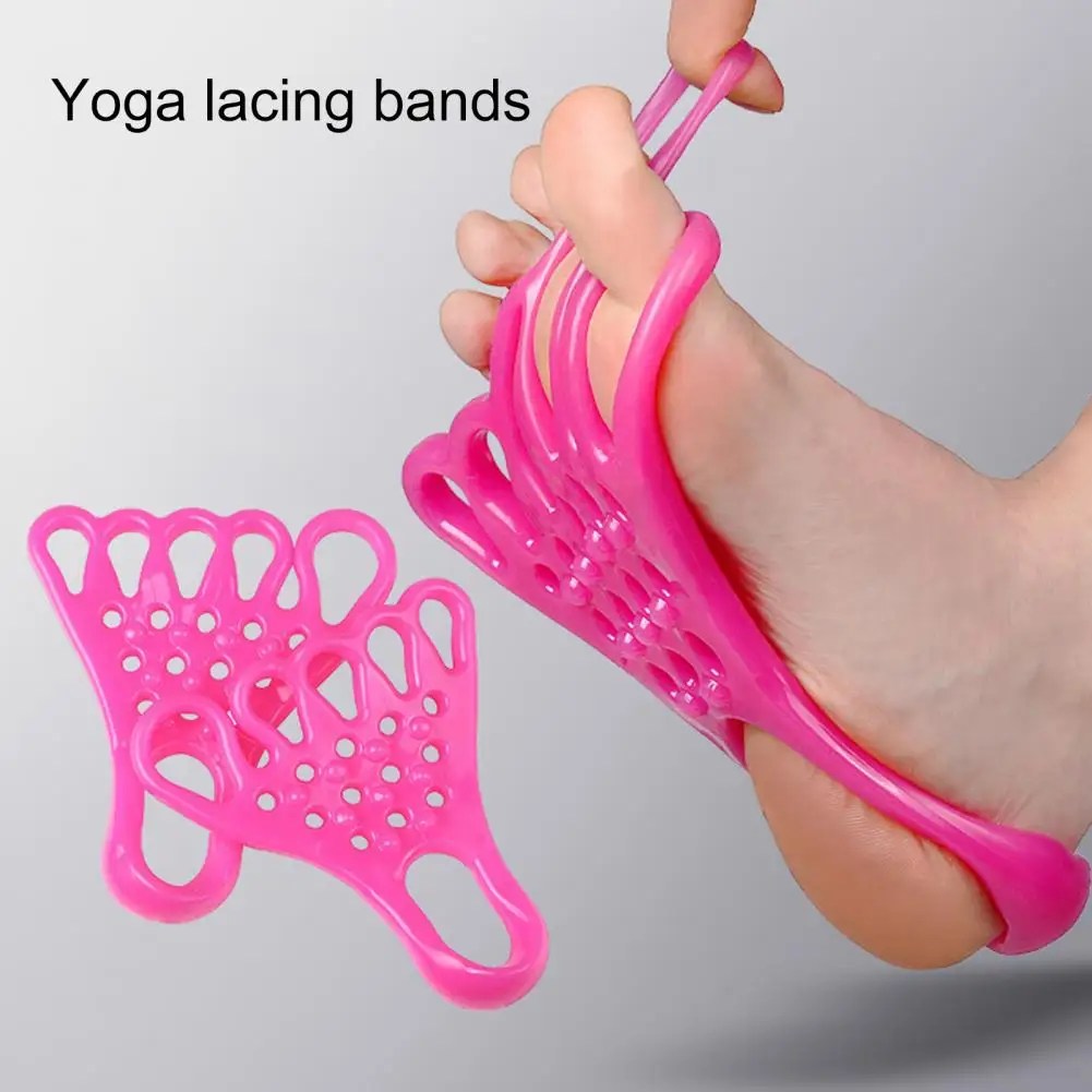 1 Pair Durable Strong Pulling Force Comfortable Hallux Valgus Corrector Yoga Assisted Exercise Stretchy Band