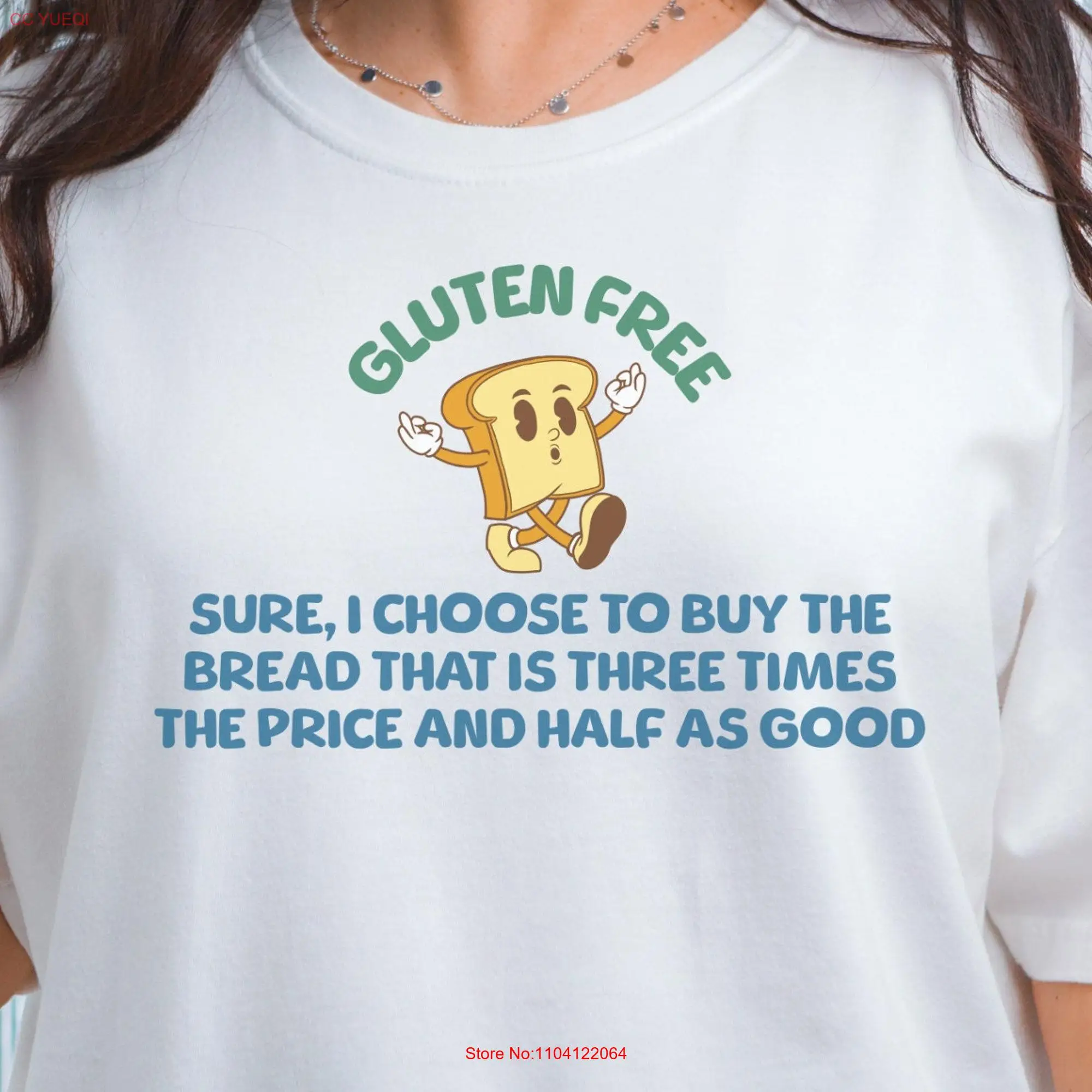 Gluten Free T Shirt Funny Celiac Allergy Wheat for Friend Disease Comfort Colors long or short sleeves