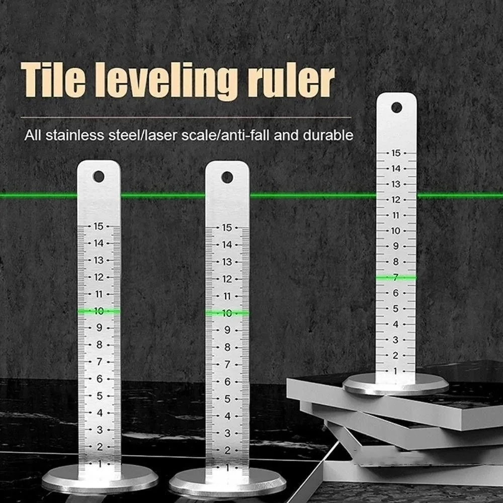 New Stainless Steel Tile Leveler Anti-Slip Accurate Tile Height Leveling Tool Lay Floor Tiles Gradienter Hand Tool