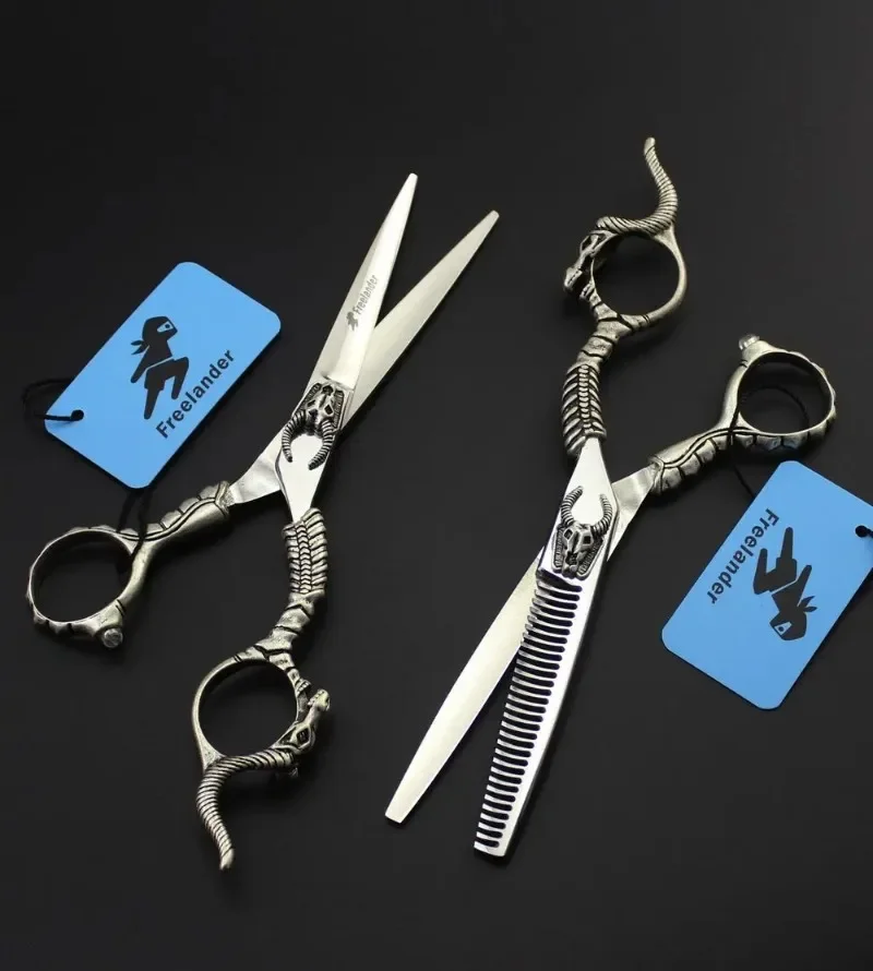 

Freelander 6-дюймовые ножницы для волос, профессиональные парикмахерские ножницы, парикмахерский режущий инструмент, филировочные ножницы