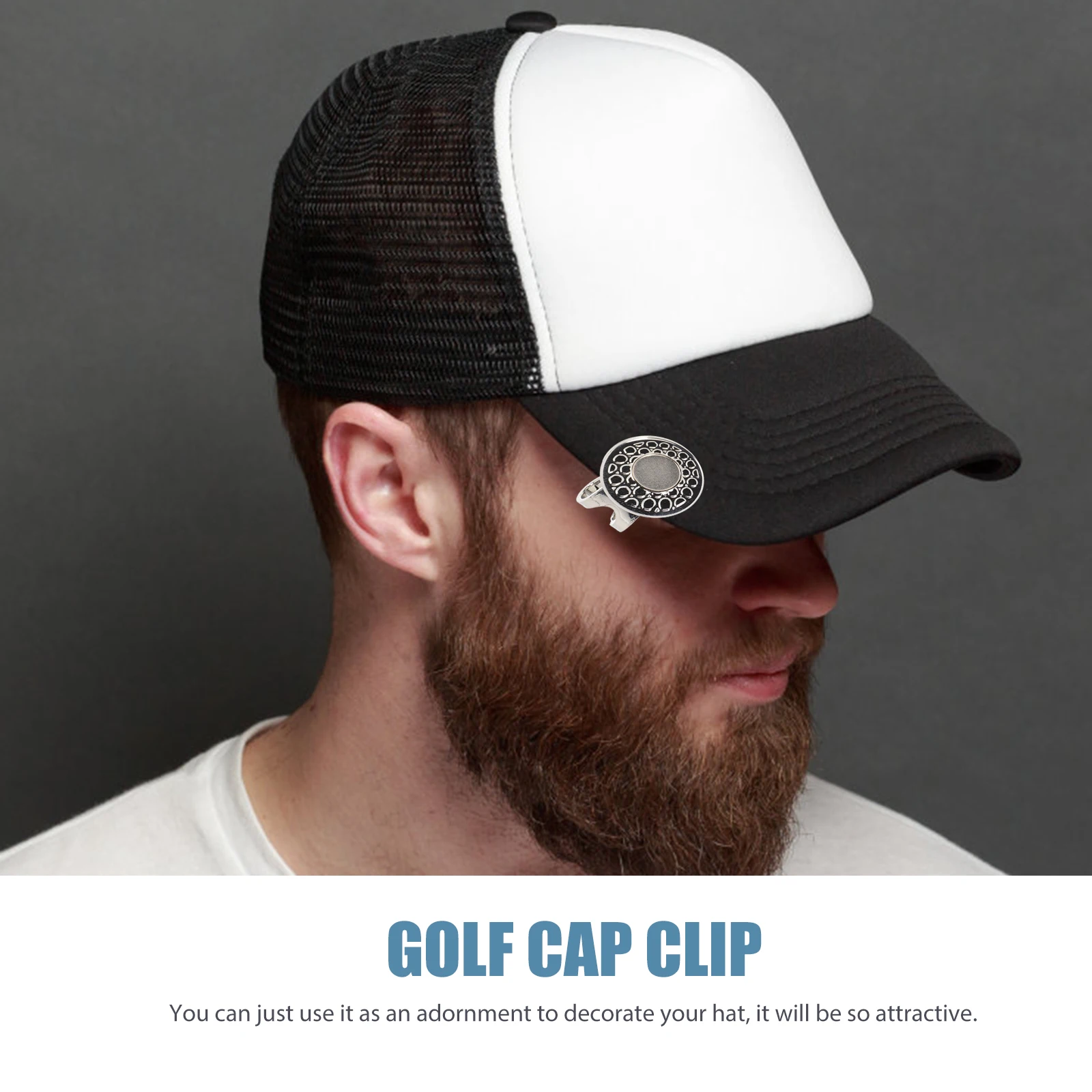 

Golf Hat Clip Wear Resistant Ball Marker Iron Hat Portable Golfs Marker Golfing Supply Delicate Clip Adornment Distinguish Alloy
