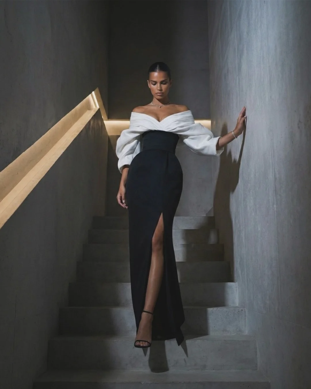 Elegant Black Prom Dresses Off The Shoulder Evening Dress For Women Cocktail Dress Formal Wedding Party Dress Customized image 3
