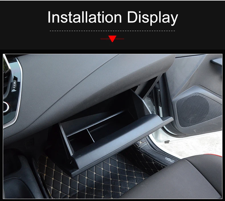 Für Toyota Corolla E210 2019 2020 2021 2022 2023 2024 2025 Hybrid ABS Auto Beifahrer-Handschuhfach Armlehnen-Einsatz Trennwand Aufbewahrungsbox – Detail 9