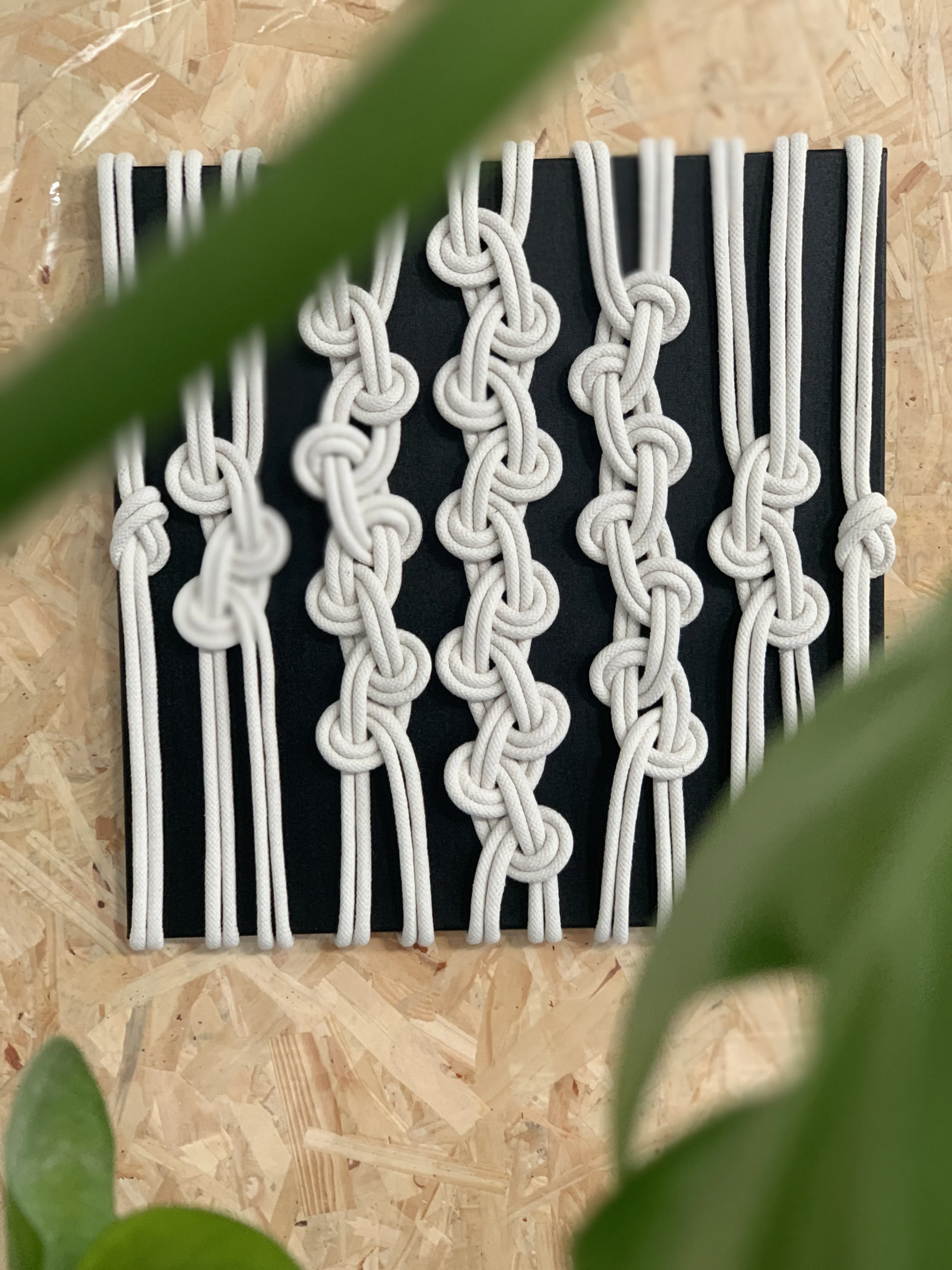 

Handcrafted Macrame Rope Wall Art Large Cotton Tassel Hanging for Modern Home Interior Living Room Bedroom Decor