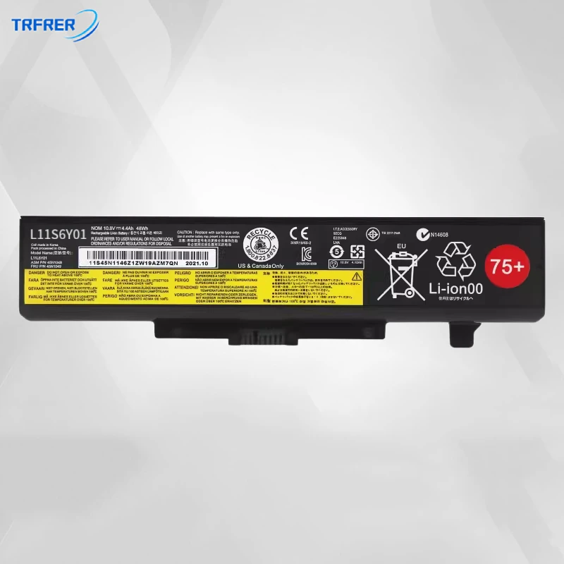 

75+ NEW For Lenovo G580 Z380 Z380AM Y480 G480 V480 Y580 G580AM L11N6R01 L11M6Y01 L11S6Y01 L11L6Y01 Laptop Battery