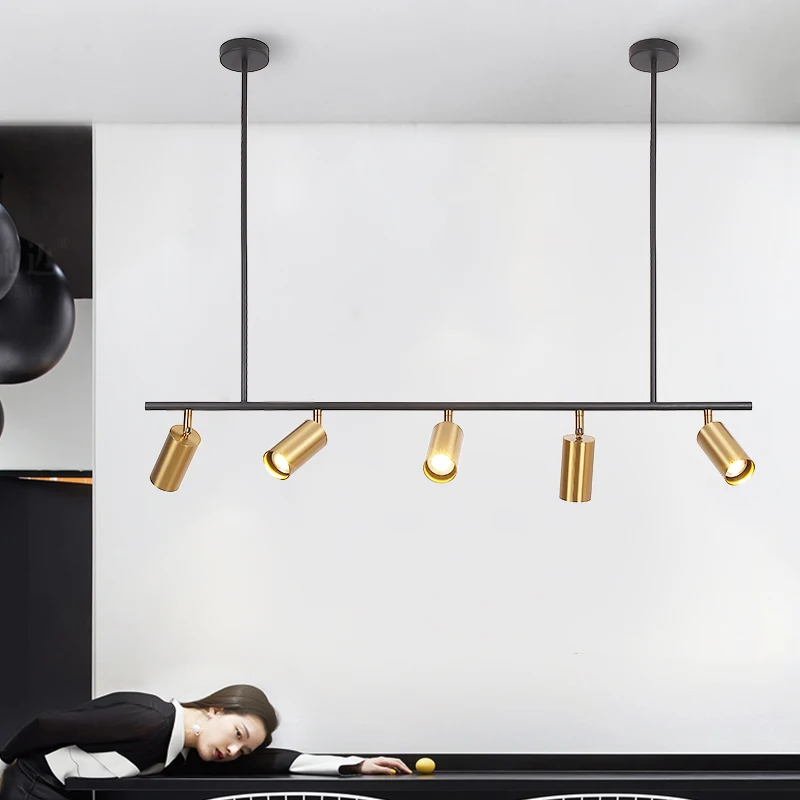 Nordic Minimalist Track Spotlight Chandelier Living Room Dining Room Background Wall Decoration Bar Counter Store Pendant Light