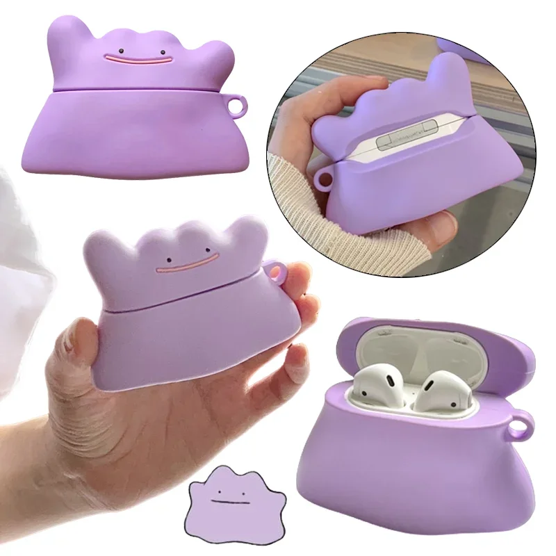 

Ditto Earphone Case for Airpods 1/2 3 Pro Cartoon Silicone Bluetooth Headset Soft Case Shockproof Protective Cover Accessories