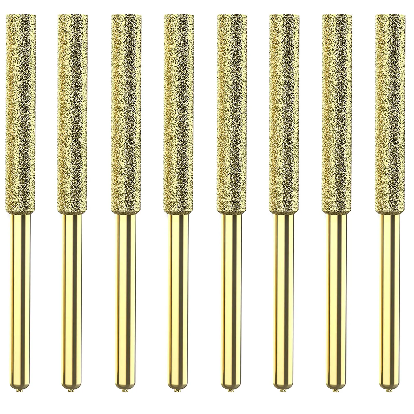 

8Pcs Chainsaw Bits Titanium Plated Diamond Sharpener High Hardness Electric Chainsaw File Sharpening Carving Grinding Tools 2 1