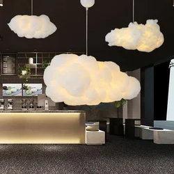 Cloud Chandelier Restaurant Lamps Modern White Floating Cloud Pendant Light Dining Room Hanging Lamp Kitchen Island Decor Light