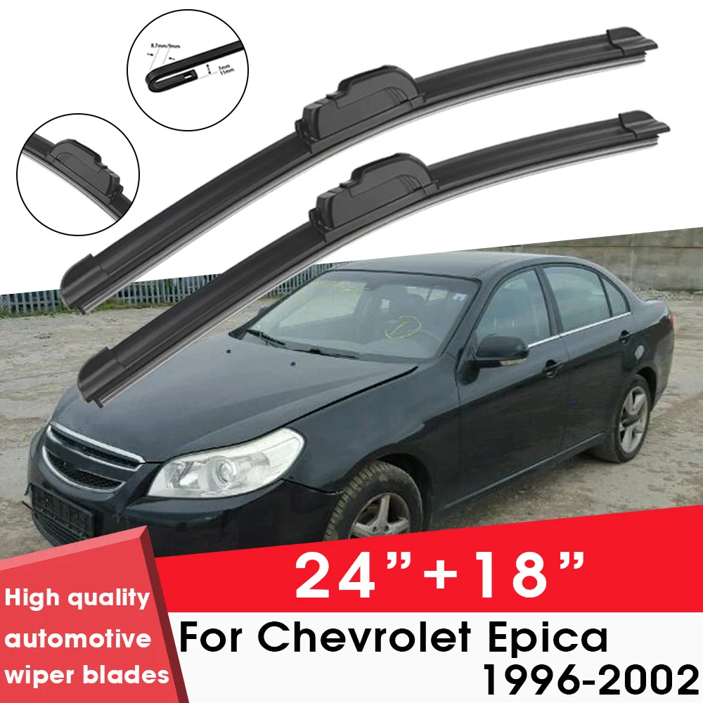 

Car Wiper Blades For Chevrolet Epica 1996-2002 24"+ 18" Windshield Windscreen Clean Naturl Rubber Cars Wipers Accessories