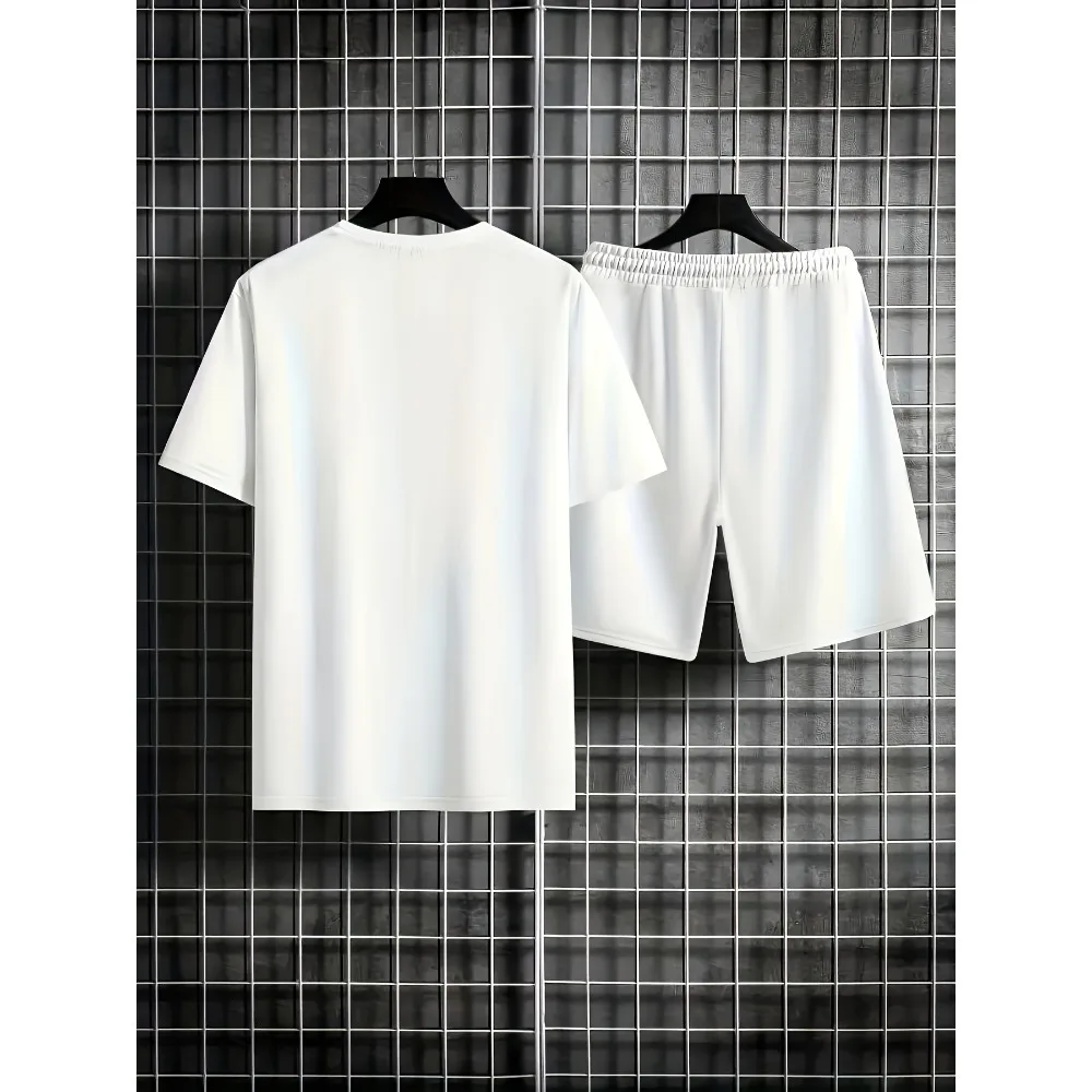2025 Men's Casual T-shirt Shorts Set New Sportswear 2-Piece Set 3D Printed Beach Tops Fashion Men's Clothing Streetwear Outfits - Image 3