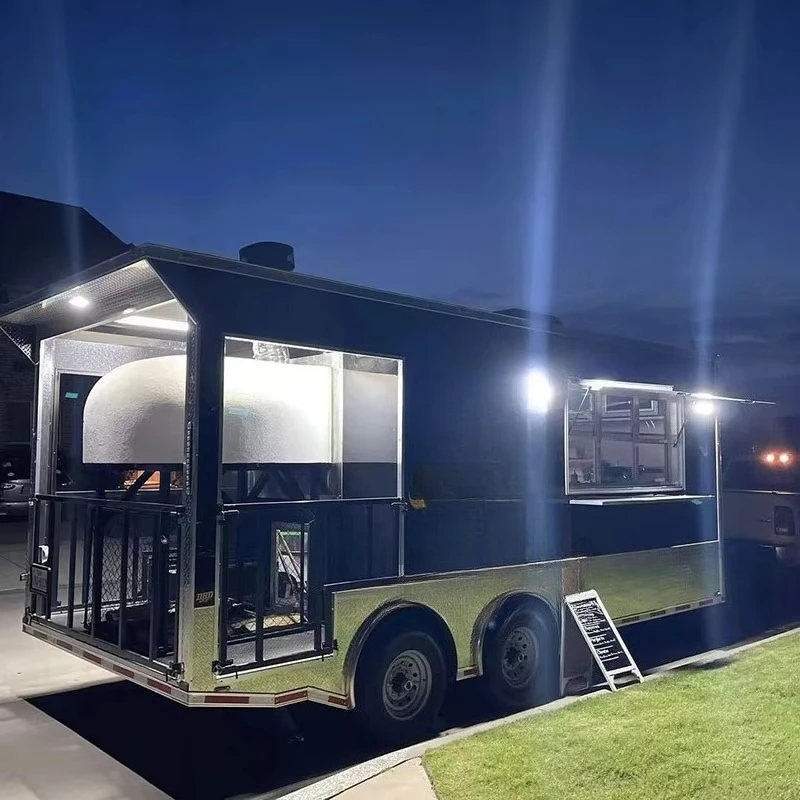 FOODLINE Intelligent Brake Lock Food Cart Anti Slip Worktop Safe Anti Collision Outdoor Snack Catering Equipment