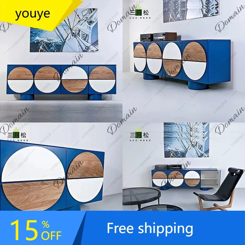 N80 Nordic Modern Minimalist TV Stand for Small Living Room Creative Simple TV Cabinet with Storage