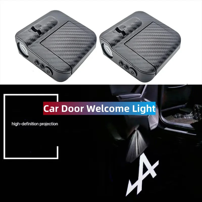 

2Pcs Car Wireless Door LED HD Welcome Decorative Light Courtesy Shadow Projector Lamp Car Accessories For Renault All Car Models