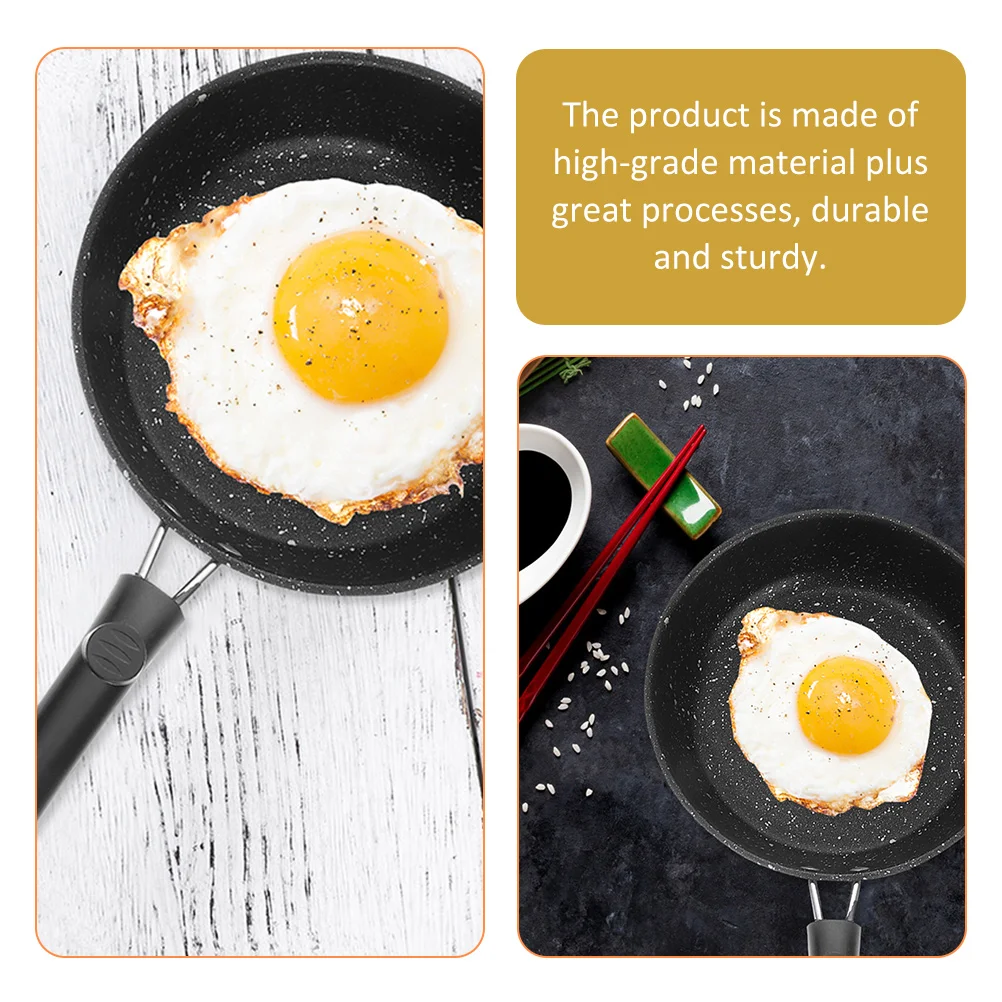 

Maifan Stone Cake Pot Frying Pan Large Size Stainless Steel Deep Nonstick Small Fry Pan Egg Skillet Home Professional Cooking