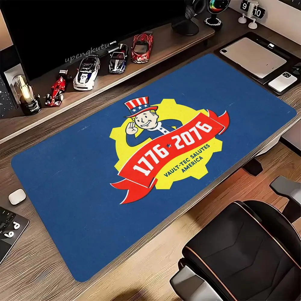 لوحة ماوس ألعاب F-Fallout 76 كبيرة مضادة للانزلاق بحواف مخيطة، حصيرة متينة لألعاب الكمبيوتر المحمول لوحة المفاتيح XXL #1