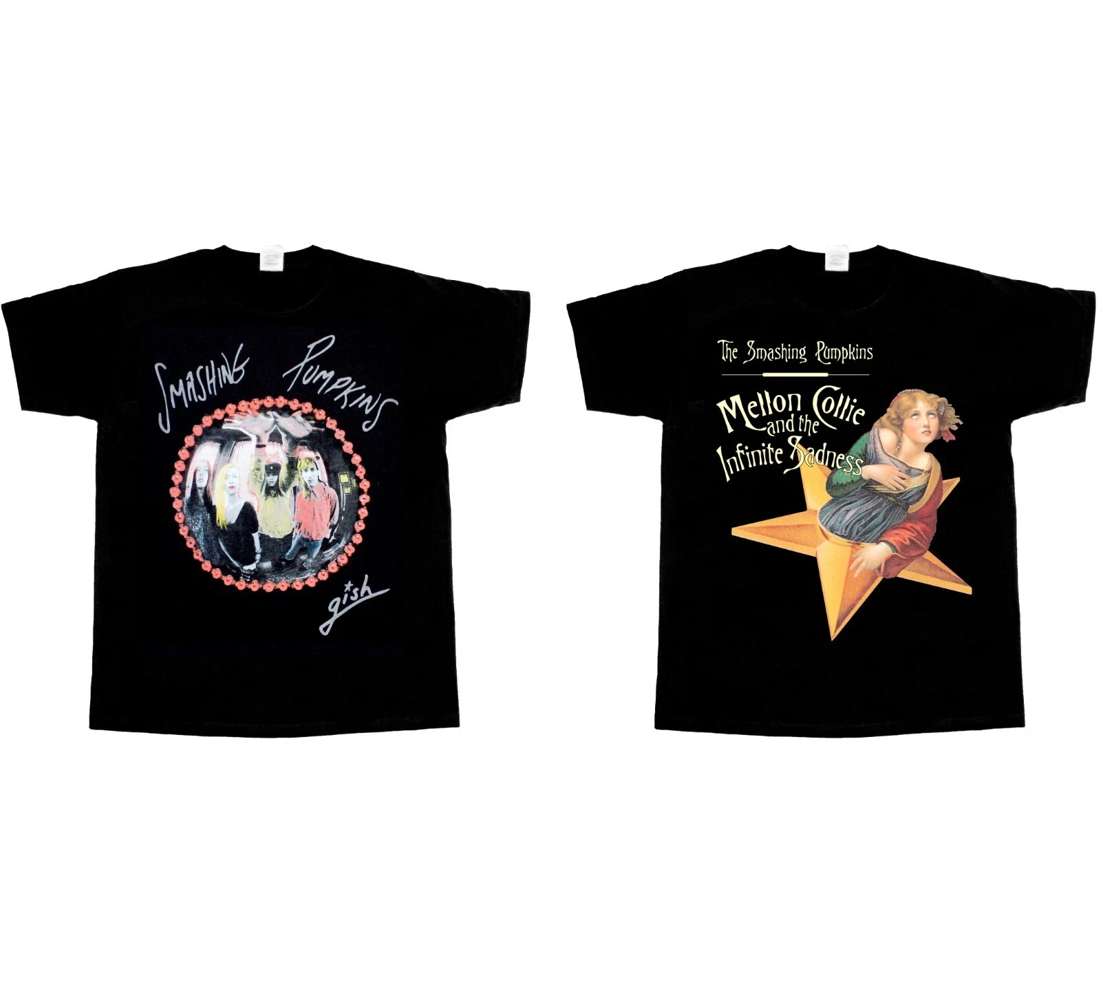 

The Smashing Pumpkins Mellon Collie and The Infinite Sadness Gish Мужская и женская летняя хлопковая футболка с круглым вырезом Мужская футболка черная
