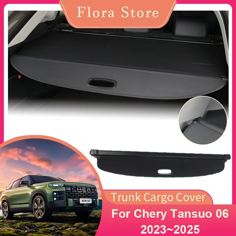 Trunk Cargo Cover for Chery Tansuo Explore 06 Jaecoo 2023 2024 2025 Rear Privacy Shield Shade Curtain Partition Board Accessorie