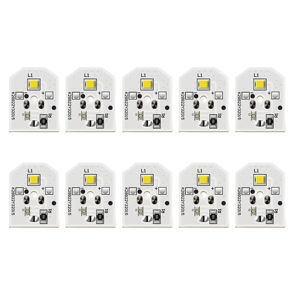 LED Light for GE Refrigerator 10 pcs WR55X25754 WR55X11132 2.2 cm by 1.7 cm Bright Low Power Consumption Replacement
