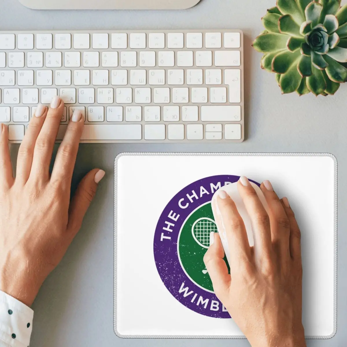 Campeonatos de tênis logotipo impressão mouse pad teclado do computador mouse tapete gamer pc mesa tapetes de mesa de escritório