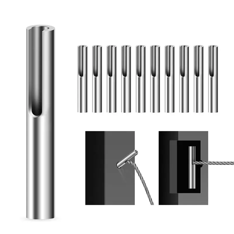 AAAF 1/8 Inch Invisible Cable Railing Terminal Toggle Anchor Angle, Stainless Steel Adjustable Cable Railing Hardware 20PCS