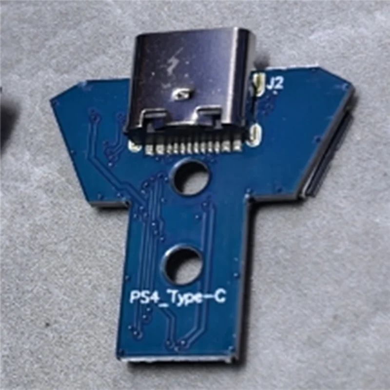 ABJF-DIY puerto de carga tipo C para Playstation 4 PS4 JDS 040 050 055 accesorios de placa de carga del controlador
