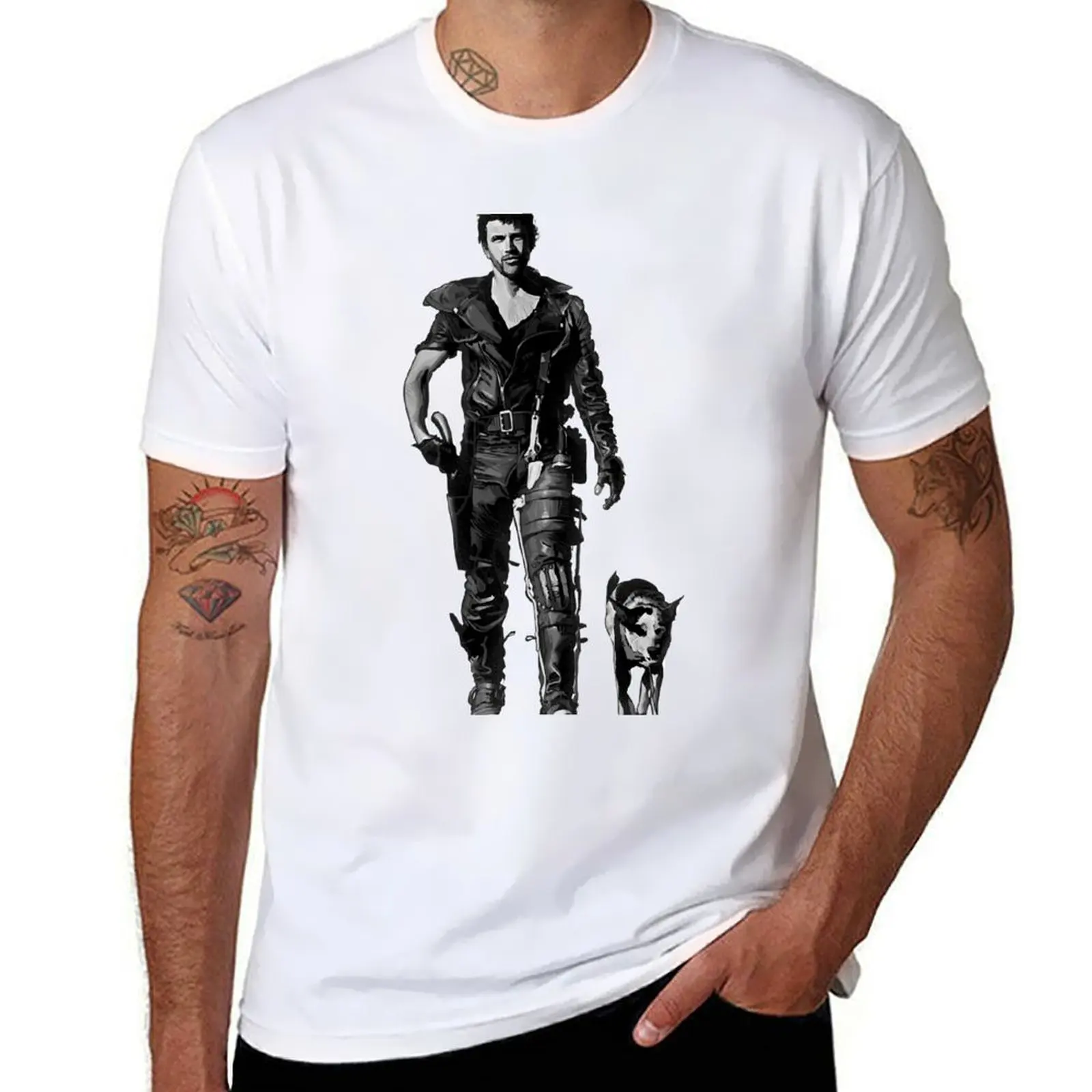 

MAD MAX CHROME T-Shirt t shirt man casual man t shirt heavy cotton T-Shirt