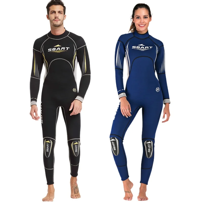 Thickened 3MM Wetsuits for Men and Women Full Body Diving Surfing Winter Swimwear with Great Warmth