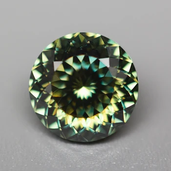 GRA 인증서가 있는 모이사나이트 루즈 스톤 다이아몬드, 그린 라운드, 100 면 컷, 1.0ct, 신제품 Best5 GRA 인증서가 있는 모이사나이트 루즈 스톤 다이아몬드, 그린 라운드, 100 면 컷, 1.0ct, 신제품 Best5