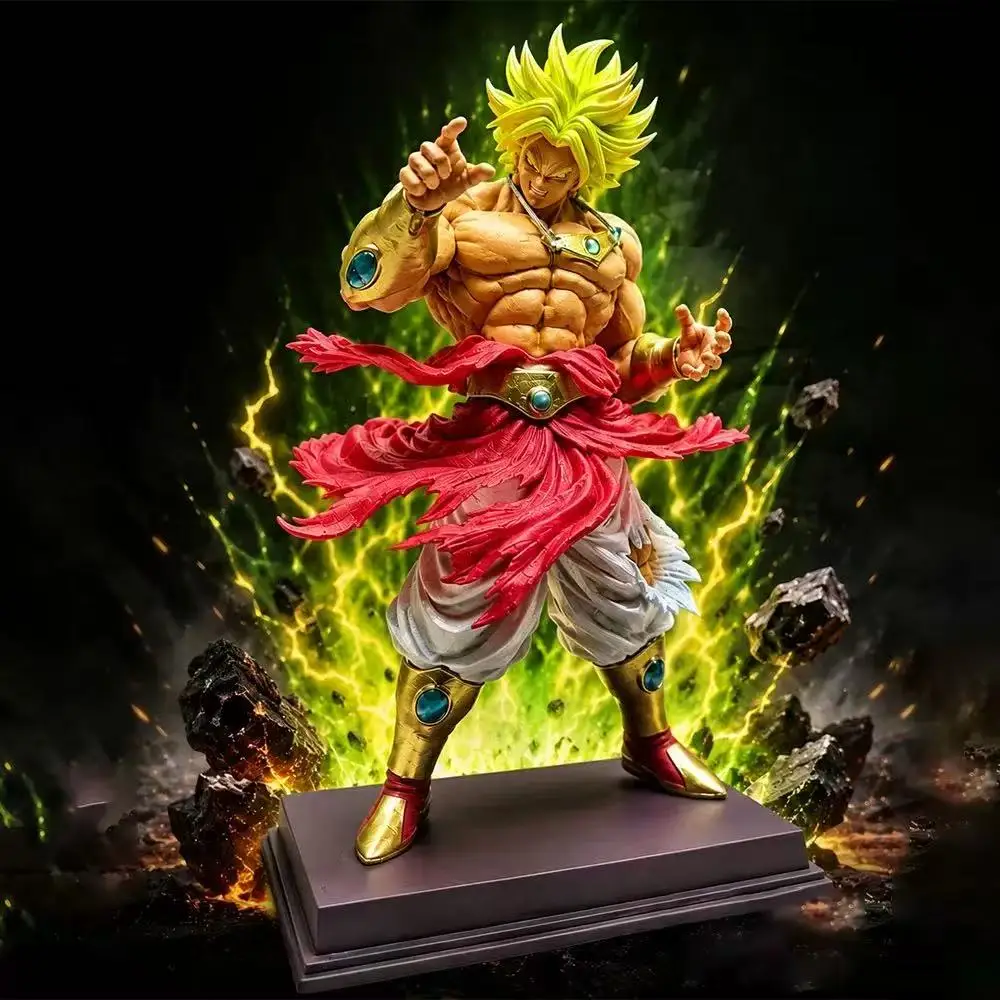 CK&Jt Statue Dragon Ball Z Broly Figur Ssj3 Broly Super Saiyan PVC Actionfiguren 27cm/19,69 Zoll Sammlermodell Spielzeug Geschenke