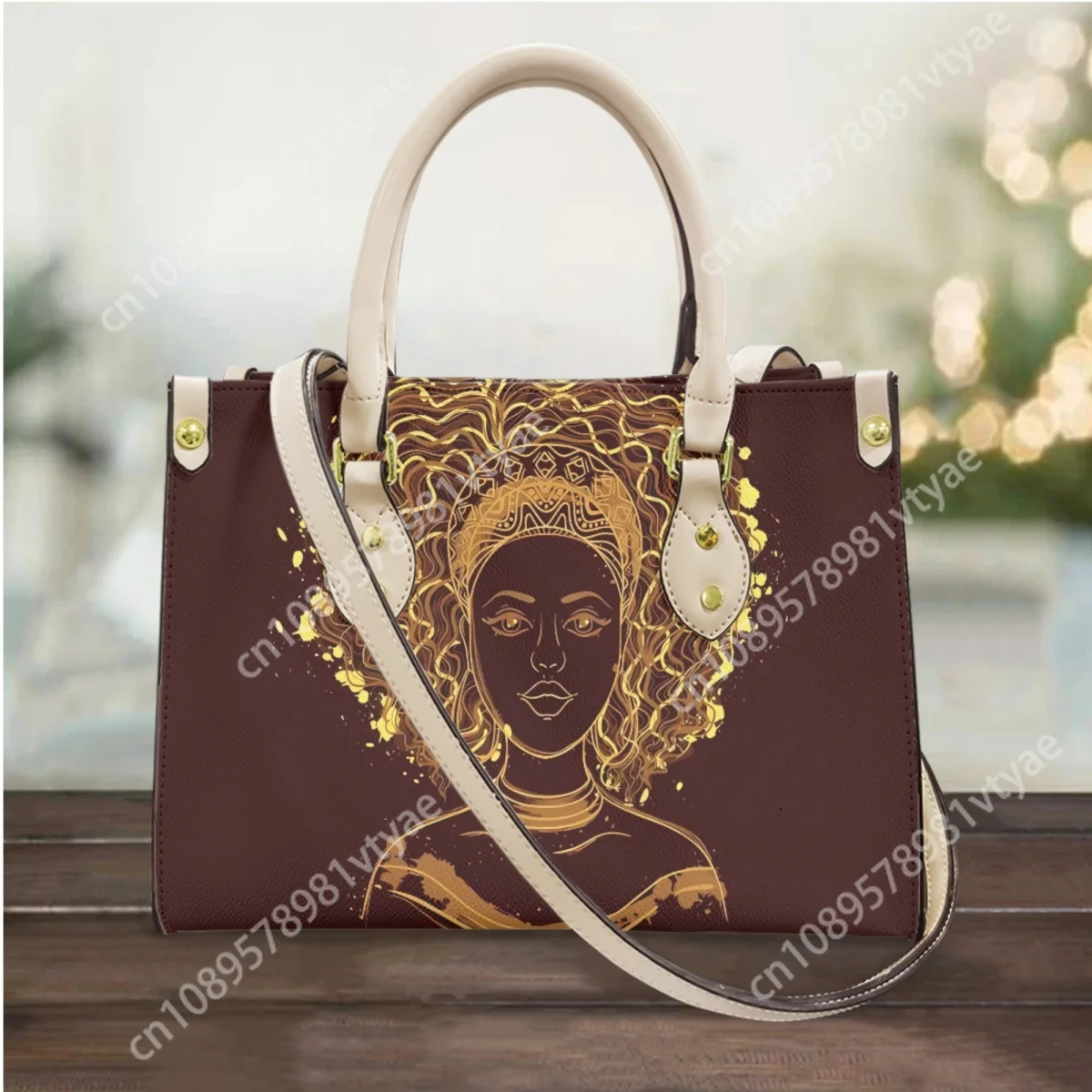 Cross Body Bags Female Creative African Culture Printing Girls Shoulder Tote Elegant Portable Daily Travel Shopping Bag Handbags