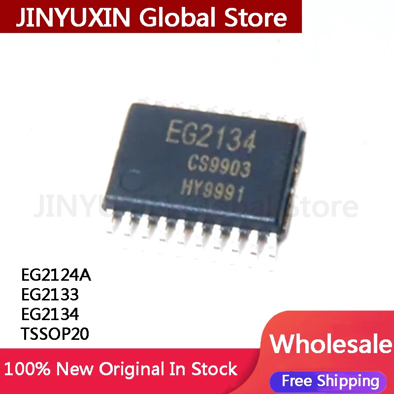 IC Chip em Estoque, EG2124A, EG2133, EG2134, TSSOP20, Atacado, 10Pcs