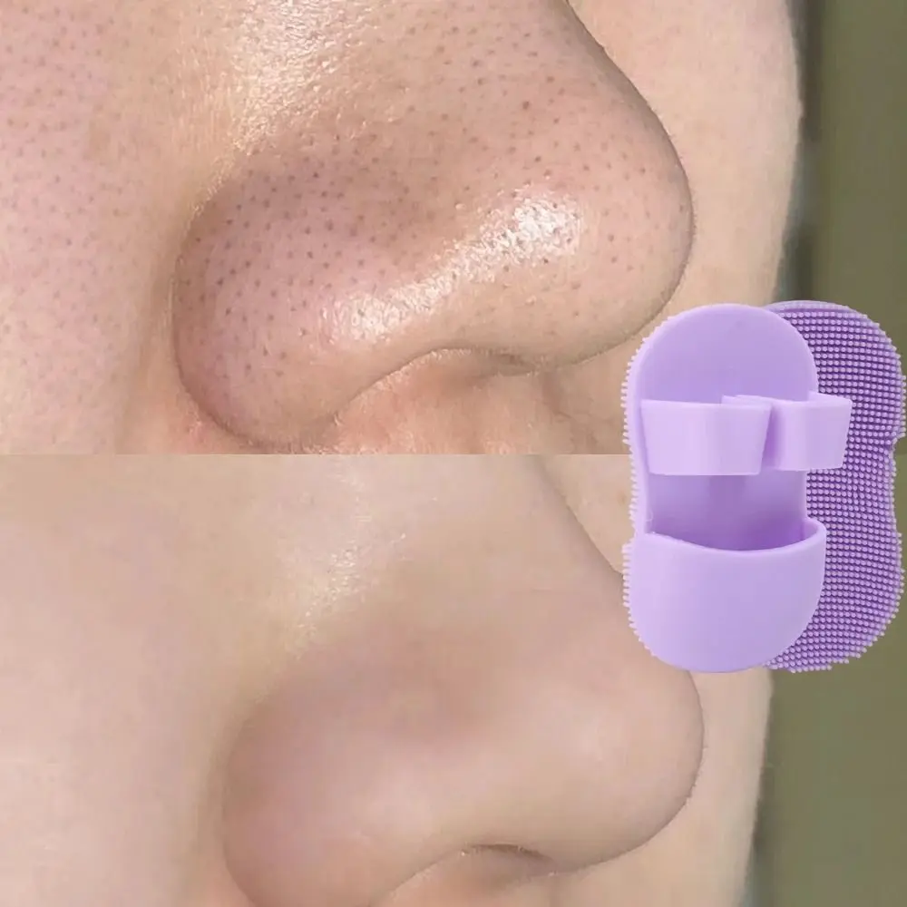 Mini Facial Cleansing Brush Soft Deep Cleaning Face Exfoliator Brush Multi-functional Silicone Blackhead Acne Cleansing Pad