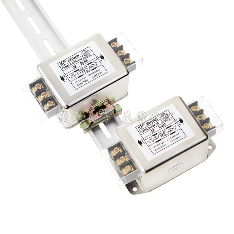 

Terminal block rail type CW4L2-20A-SR 10A20A 30A-RG single-phase two-stage AC power filter