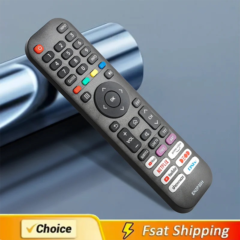 

EN2P30H For Hisense QLED 4K TV Remote Control 43H6G 43H77G 43V6G 43A60G 50H6G 50H77G 50V6G 50A60G 55Q7F 65H6G 65H77G 65V6G