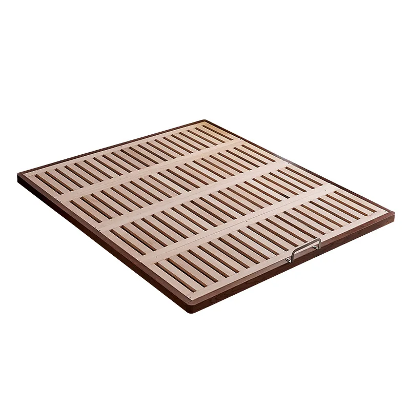 

Pure solid wood, Nordic, ash bed, row skeleton, modern, simple, suspended