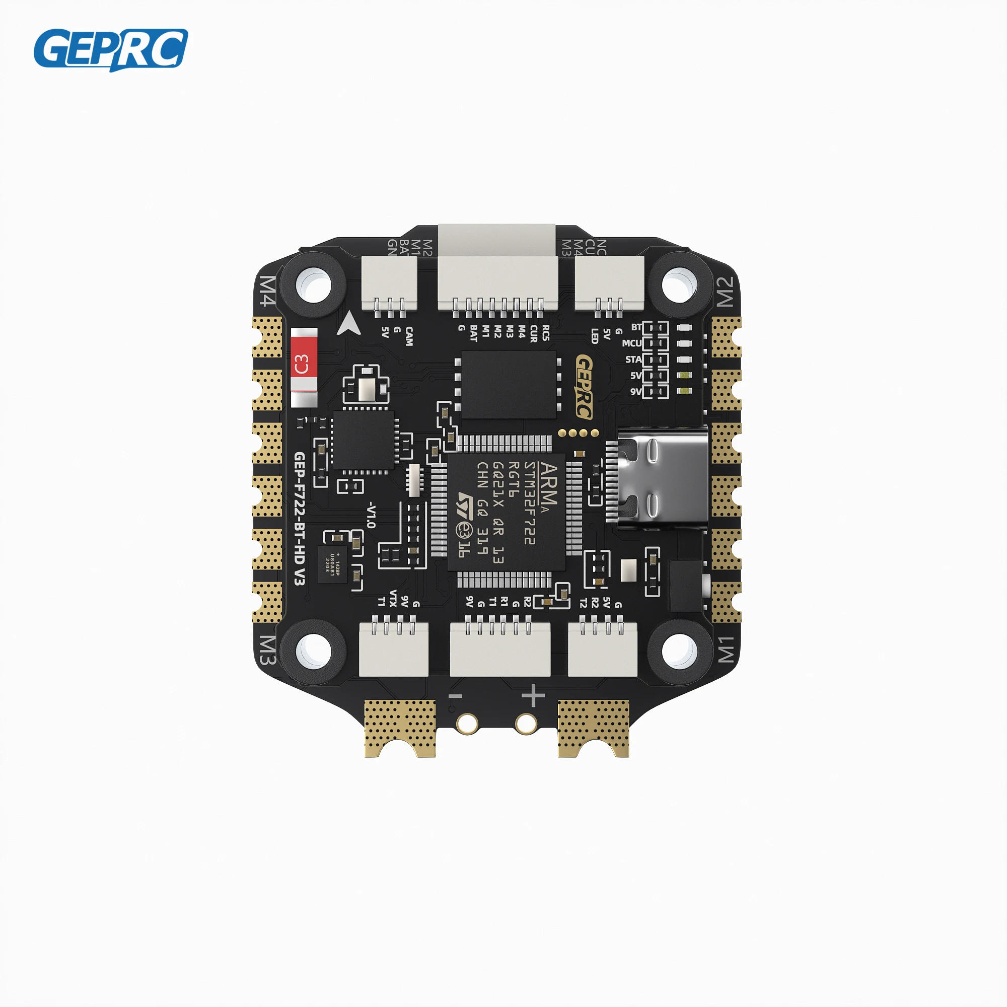 GEPRC TAKER F722 BT 8Bit 65A 60A 50A Stack 4IN1 ESC 512M Black Box 32Bit Data Analyze Record Flight Barometer Racing FPV Drone