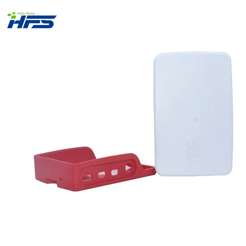 Raspberry Pi 4 Model B ABS Case Plastic Box White Shell Classic Design with Fan with Heatsink for Raspberry Pi 4