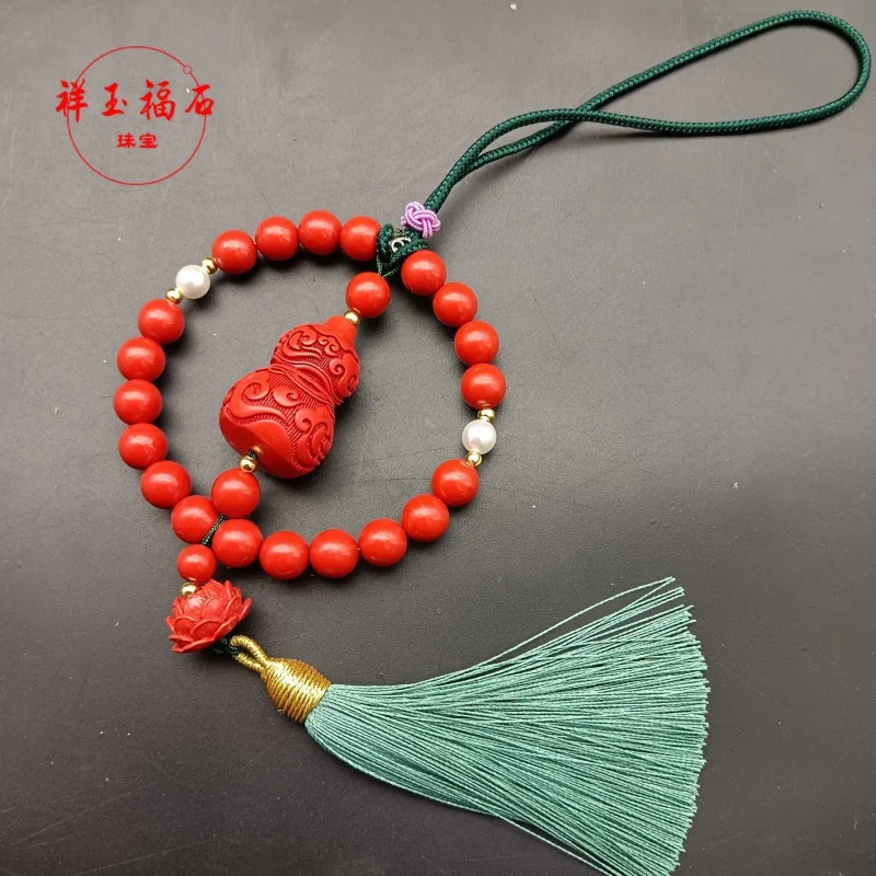 Live Broadcast Supply Red Sand GourdCar Hanging Fashion Exquisite Tassel Bag Pendant