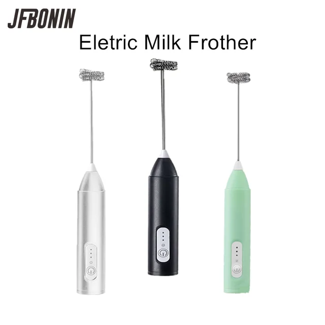 Bezprzewodowe spieniacze do mleka elektryczny blender ręczny elektryczny Mini ekspres do kawy trzepaczka mikser z USB do kawy Cappuccino krem