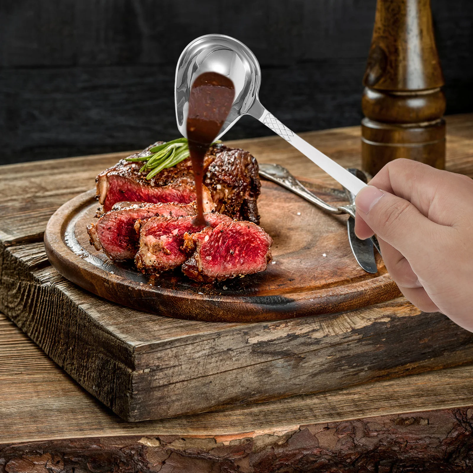 

Stainless Steel Sauce Ladle Duckbill Spout Soup Spoon for Cooking Serving Gravies Dressings Kitchen Tool Soup Ladles for Serving