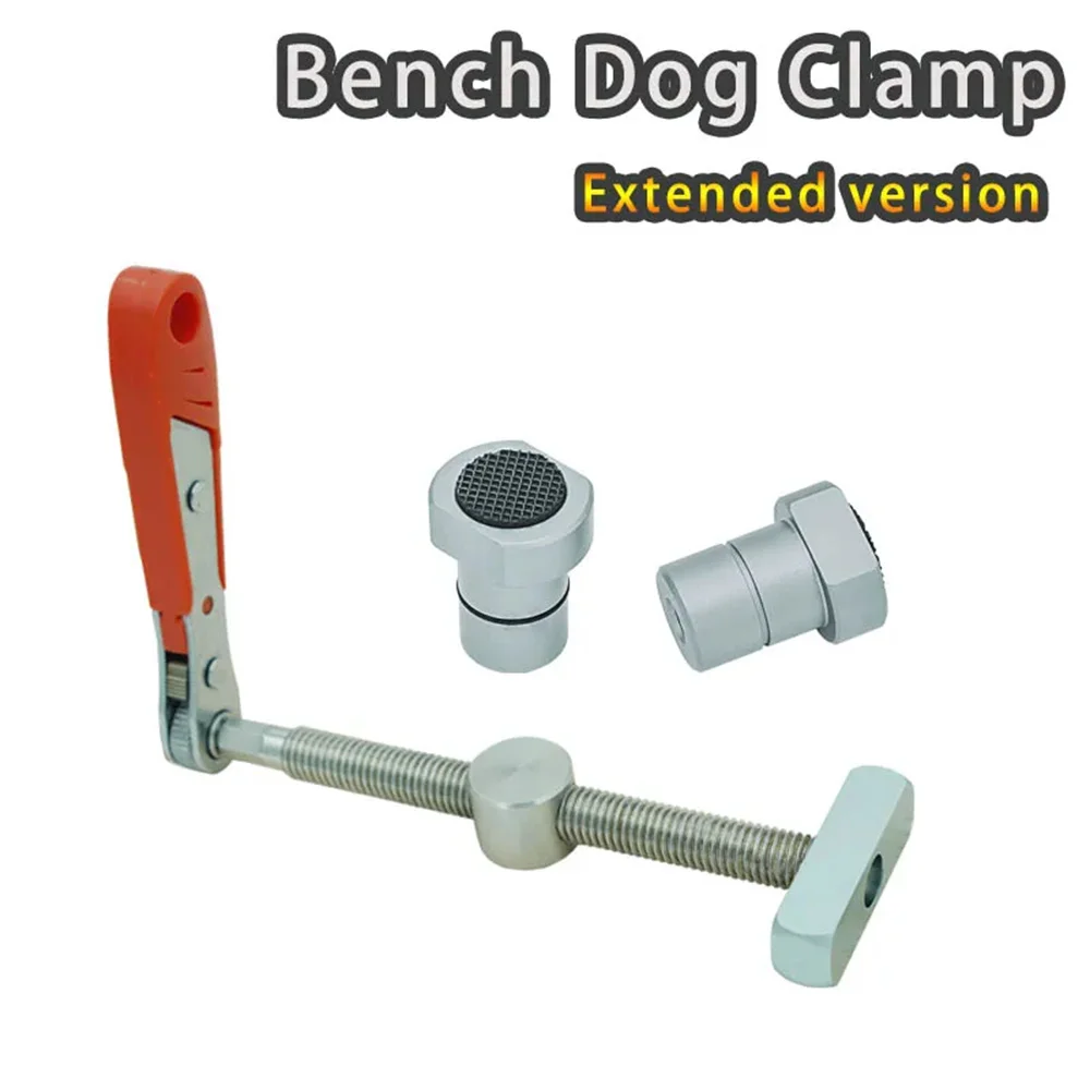 

Woodworking Bench Dog Brake Inserts Workbench Fast Fixed Clip Clamp Aluminium Fixture Vise for 20mm Desktop Hole Tool